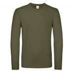 Tee-shirt manches longues vert personnalisé