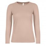 Tee-shirt manches longues beige personnalisé