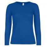 Tee-shirt manches longues bleu personnalisé