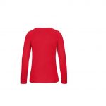 Tee-shirt manches longues rouge personnalisé
