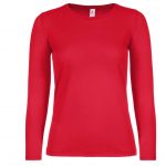 Tee-shirt manches longues rouge personnalisé