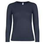 Tee-shirt manches longues bleu personnalisé