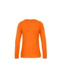 Tee-shirt manches longues orange personnalisé