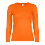 Tee-shirt manches longues orange personnalisé
