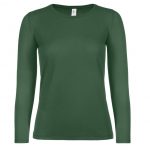 Tee-shirt manches longues vert personnalisé
