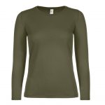 Tee-shirt manches longues vert personnalisé
