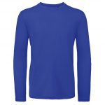 Tee-shirt manches longues bleu personnalisé