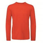 Tee-shirt manches longues orange personnalisé