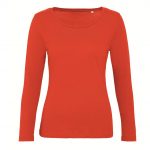 tee-shirt manches longues personnalisé orange