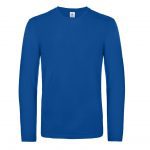 Tee-shirt manches longues bleu personnalisé