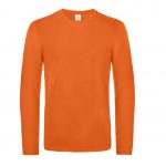 Tee-shirt manches longues orange personnalisé