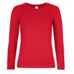 Tee-shirt manches longues rouge personnalisé