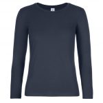 Tee-shirt manches longues bleu personnalisé