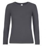 Tee-shirt manches longues gris personnalisé