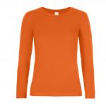 Tee-shirt manches longues orange personnalisé