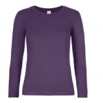 Tee-shirt manches longues violet personnalisé