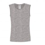 Tee-shirt sans manches gris promotionnel personnalisable publicitaire