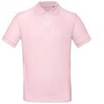 Polo manches courtes mauve personnalisé