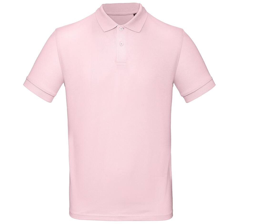 Polo manches courtes mauve personnalisé