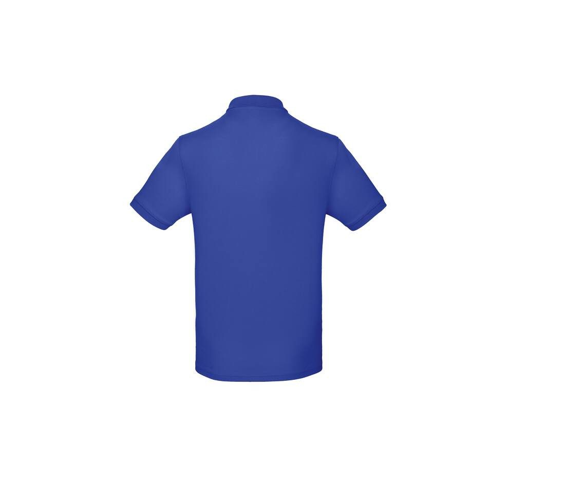 Polo manches courtes bleu personnalisé