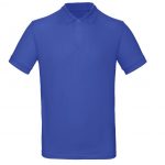 Polo manches courtes bleu personnalisé