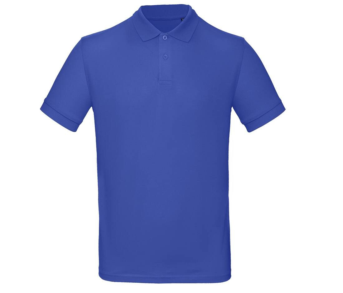 Polo manches courtes bleu personnalisé