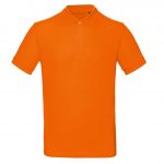 Polo manches courtes orange personnalisé