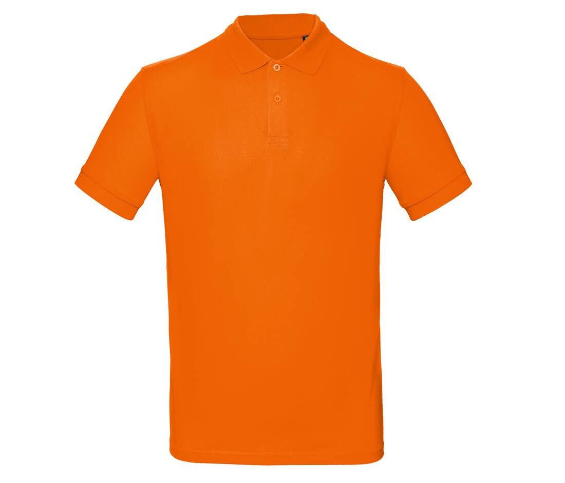 Polo manches courtes orange personnalisé