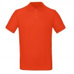 Polo manches courtes orange personnalisé