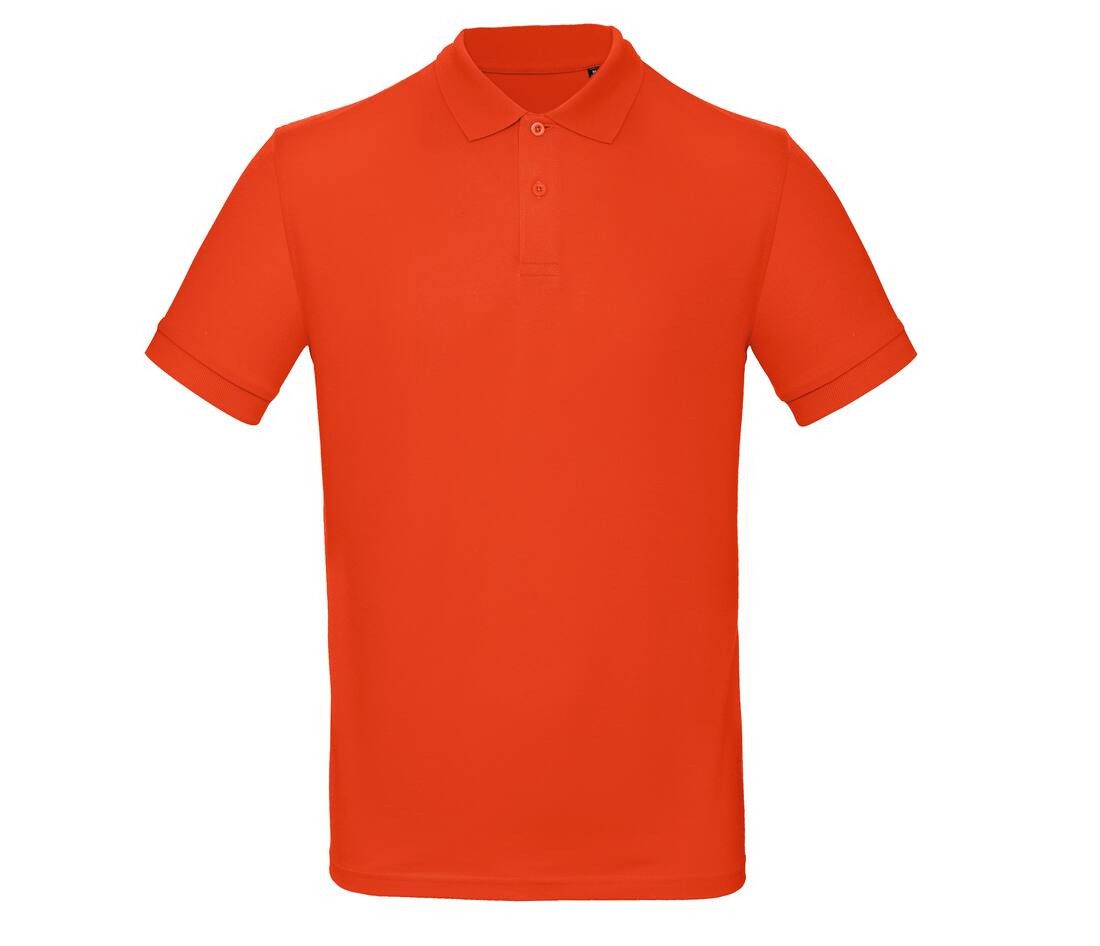 Polo manches courtes orange personnalisé