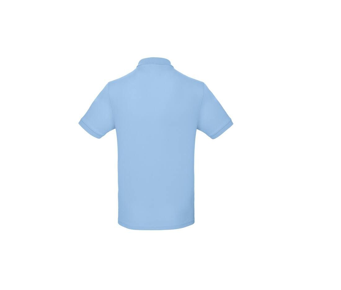 Polo manches courtes bleu personnalisé