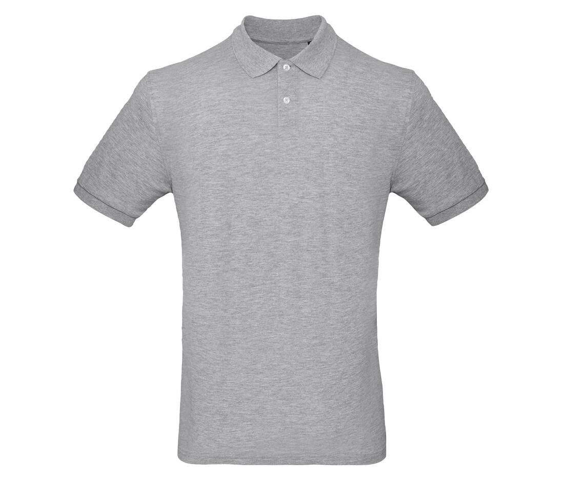 Polo manches courtes gris personnalisé