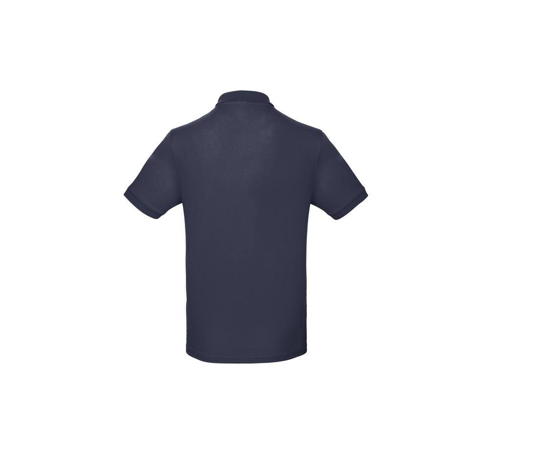Polo manches courtes bleu personnalisé