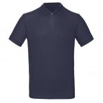 Polo manches courtes bleu personnalisé