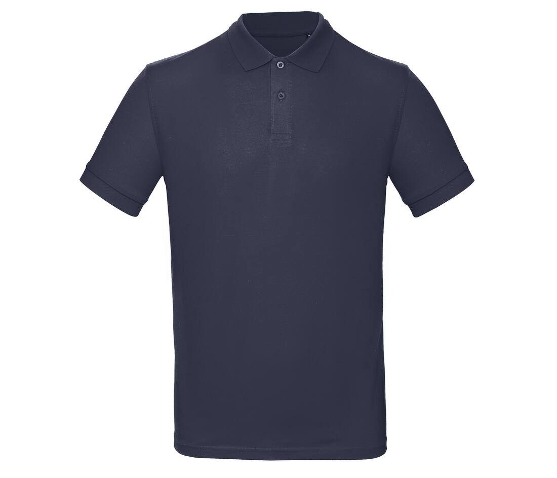 Polo manches courtes bleu personnalisé