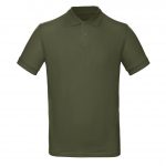 Polo manches courtes vert kaki personnalisé