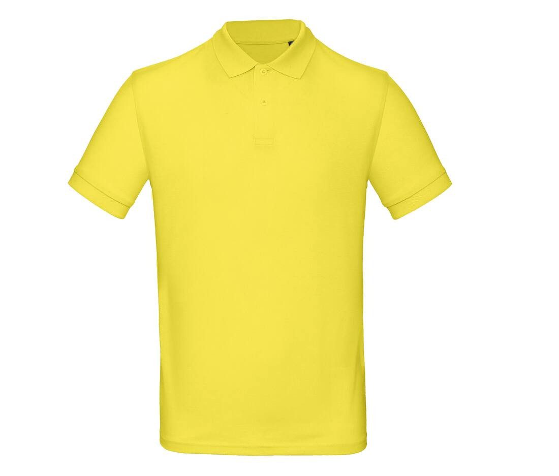 Polo manches courtes jaune personnalisé