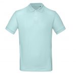 Polo manches courtes bleu pastel personnalisé