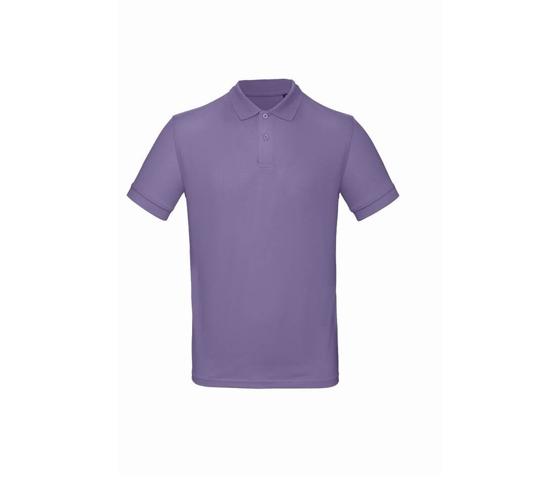 Polo manches courtes violet personnalisé