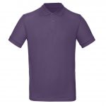 Polo manches courtes violet personnalisé