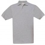 Polo manches courtes gris personnalisé