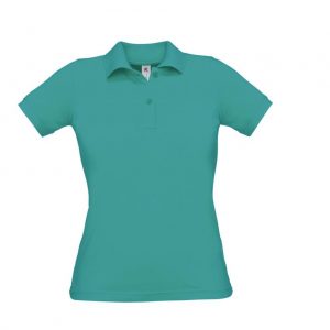 Polo manches courtes bleu personnalisé