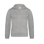 Sweat zippé gris personnalisé