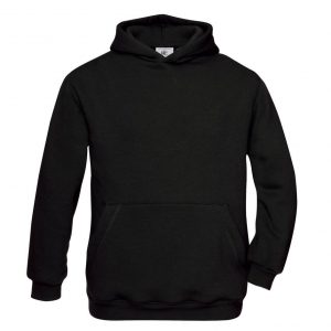 Sweat à capuche noir personnalisé