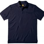 Polo manches courtes avec poche bleu personnalisé