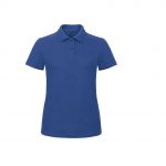 Polo manches courtes bleu personnalisé