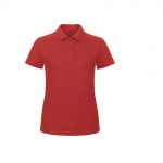Polo manches courtes rouge personnalisé