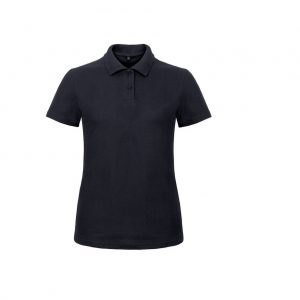 Polo manches courtes noir personnalisé