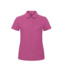 Polo manches courtes rose personnalisé