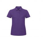 Polo manches courtes violet personnalisé